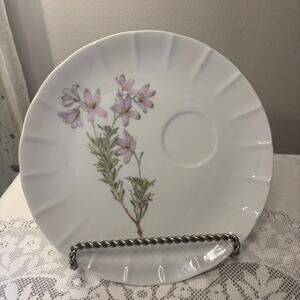 Lima the Toscany Fine China Japan Lunch Plates Scalloped Edge Tea Party Floral